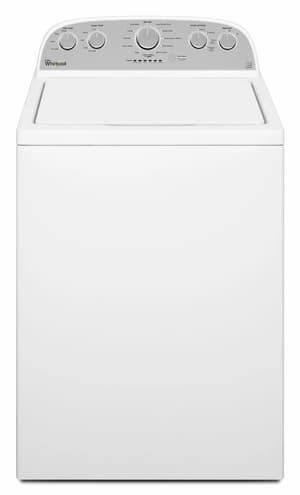 Whirlpool Front view of Whirlpool WTW5000DW top load impeller washer