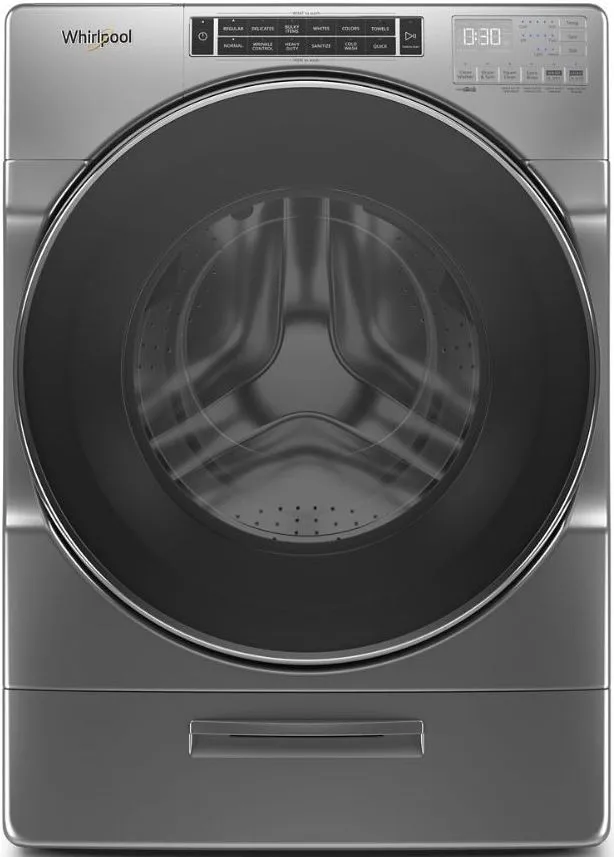 Front view of the Whirlpool WFW862CHC front load washer 