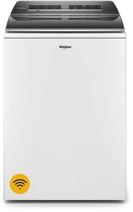 Front view of the Whirlpool WTW8127LW top load washer 