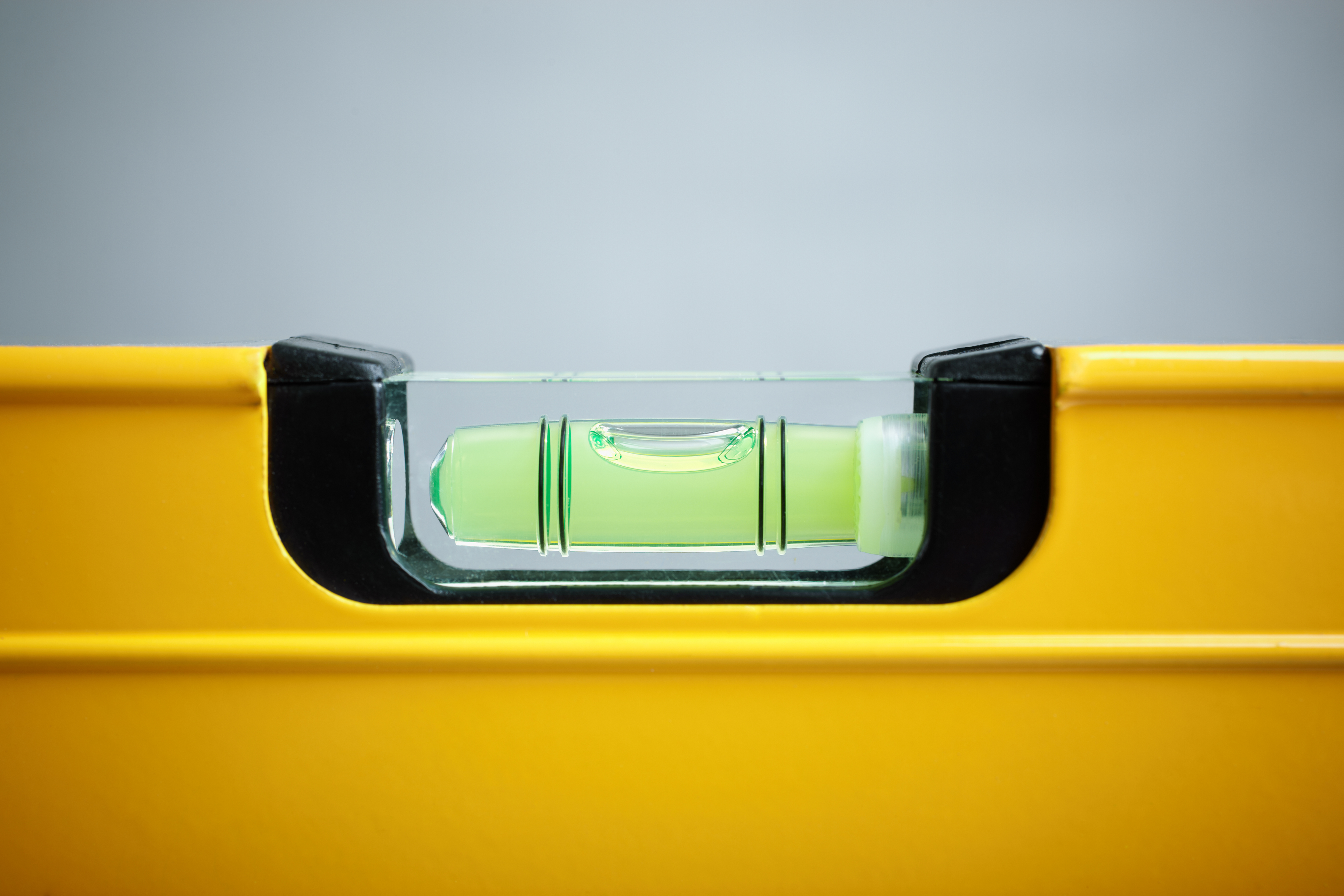 A close up of a leveling tool 