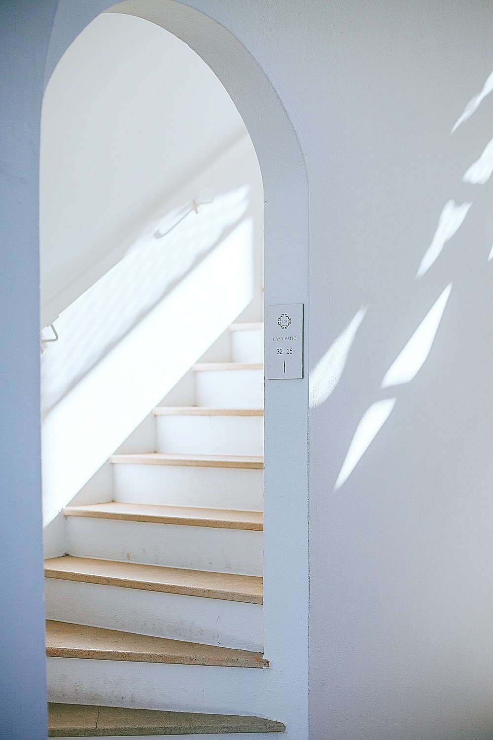 Wide shot of a stairway 