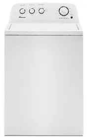 Front view of the Amana NTW4519JW top load washer 