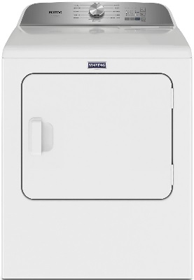 Front view of the Maytag MED6500MW dryer 