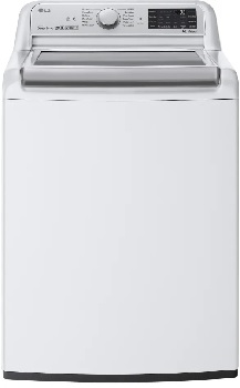 Front view of the LG WT7800CW top load washer 