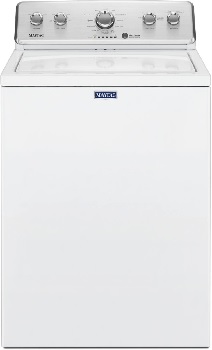 Front view of the Maytag MVWC465HW top load washer 