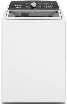Front view of the Whirlpool WTW5057LW top load washer 