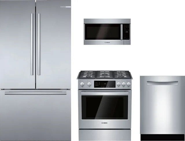 Bosch 4 piece stainless steel kitchen suite