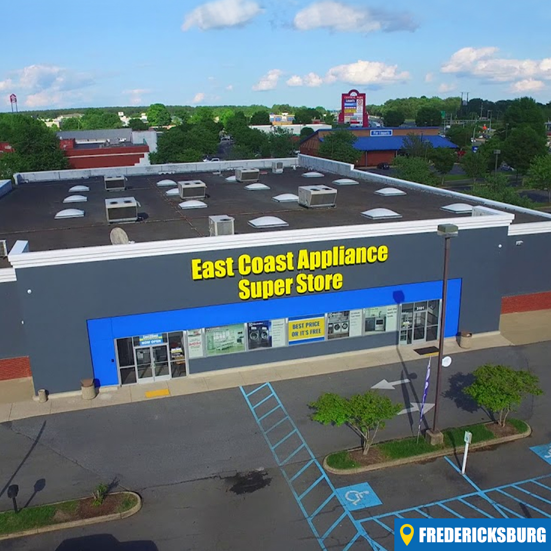 The outside of the East Coast Appliance Fredericksburg VA location 
