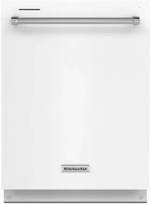 KitchenAid 24" White Top Control Built-In Dishwasher