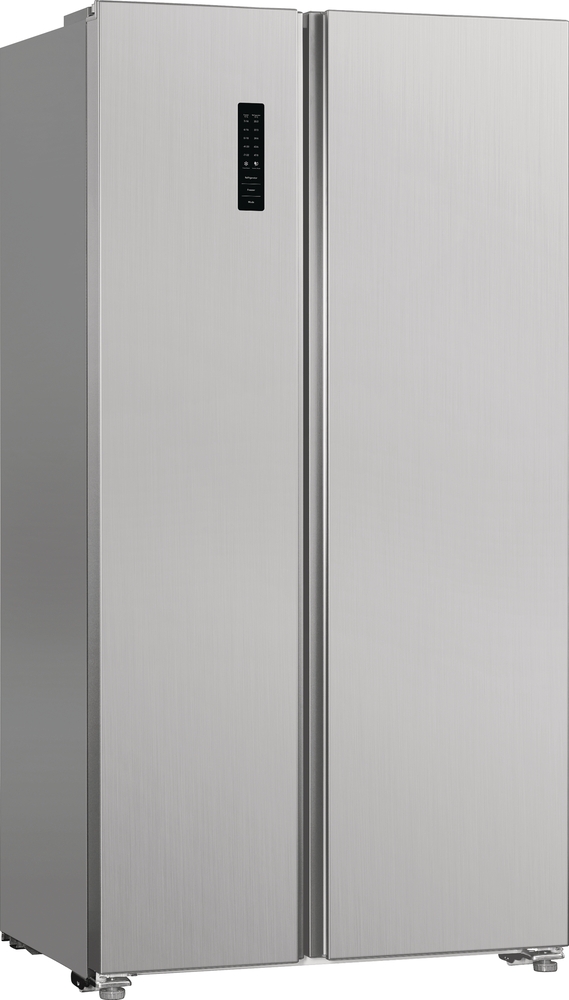 Front view of Frigidaire FRSG1915AV stainless steel side by side refrigerator 