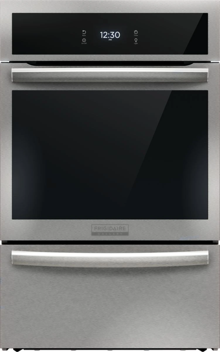 Front view of the Frigidaire Gallery GCWG2438AF gas wall oven 