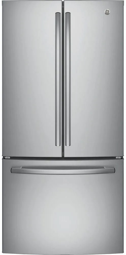 Product view of GE GNE25JSKSS French door refrigerator 