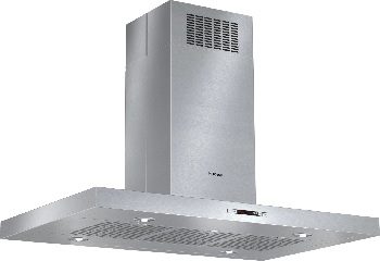 Front view of the Bosch 800 Series HIB82651UC island range hood 
