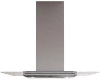 Front view of the Zephyr Verona series island range hood 
