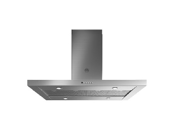 Front view of the Bertazzoni KTI48XT island range hood 