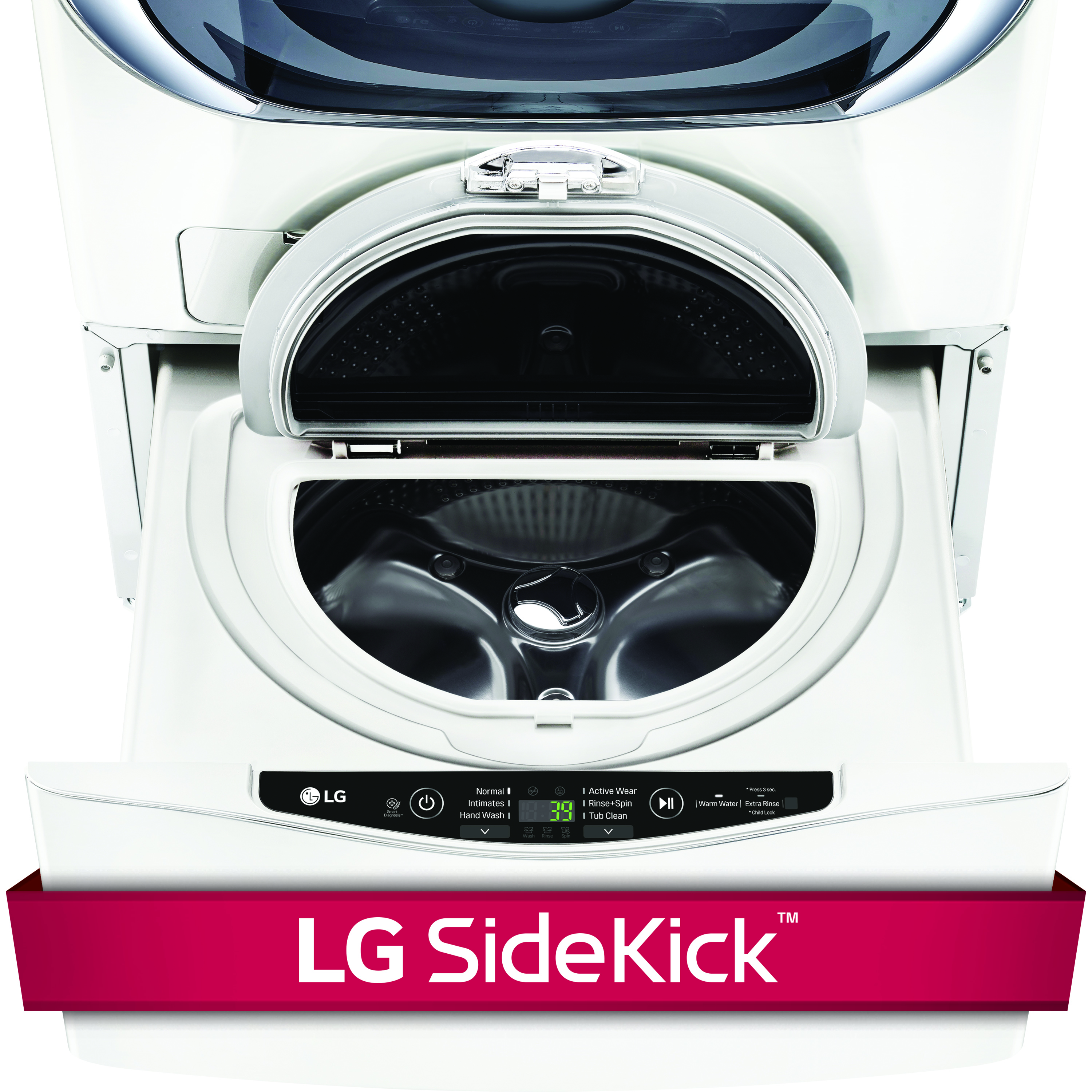 LG WD100CW  SideKick shown open and with graphic name banner