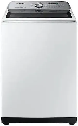 Front view of the Samsung top load washer 