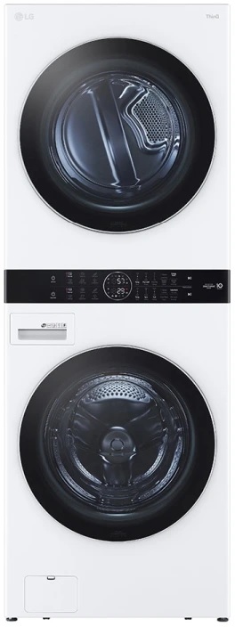 Front view of the LG WKEX200HWA WashTower 