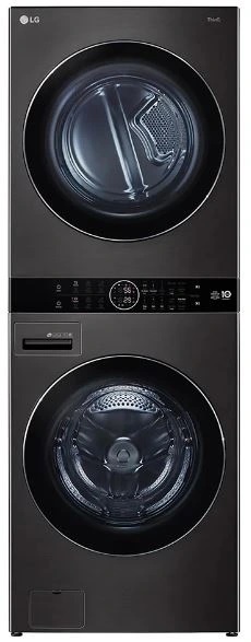 Front view of the LG WKHC202HBA WashTower