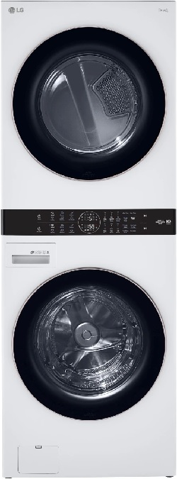 Front view of the LG WKG101HWA WashTower 