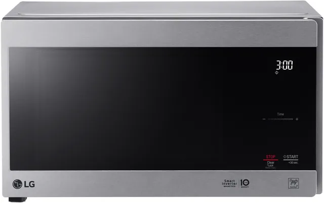 Front view of the LG NeoChef LMC0975ST countertop microwave 