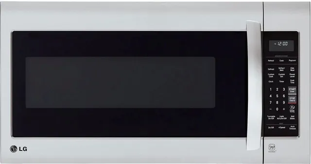 Front view of the LG LMV2031SS over the range microwave 