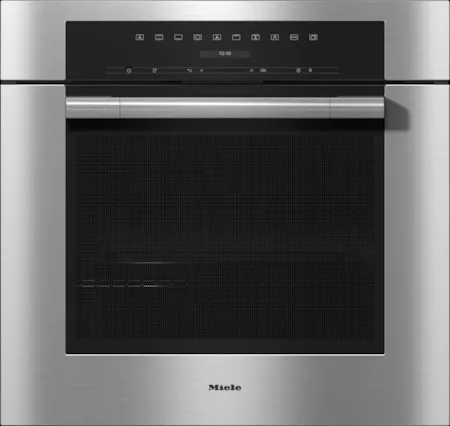 Front view of the Miele H 7180 BP CTS 30” single oven 