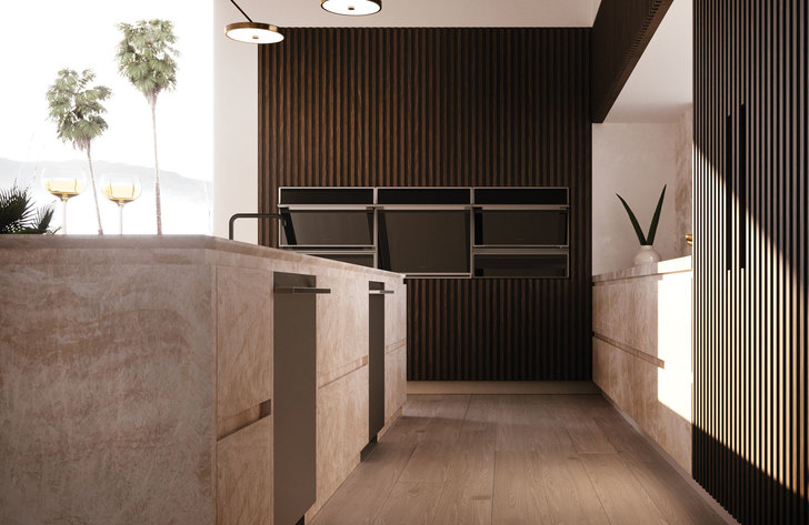 Editorial image of modern kitchen with Monogram appliances