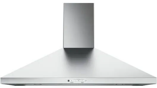 Front view of the GE JVW5361SJSS 36” wall mounted range hood 