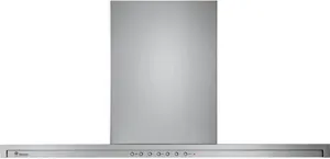Front view of the Monogram ZV800SJSS slide out range hood 