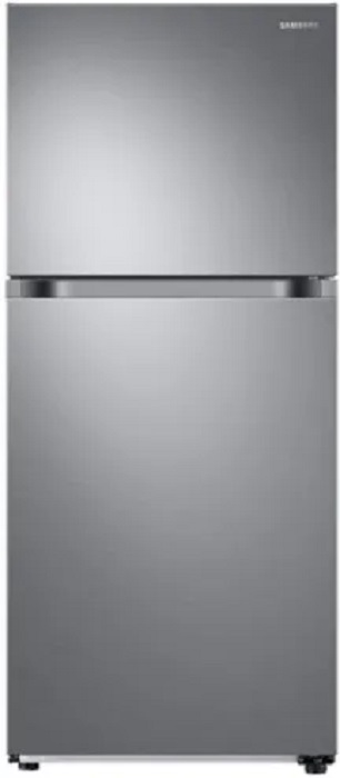 Front view of Samsun BFBF2414WH refrigerator 