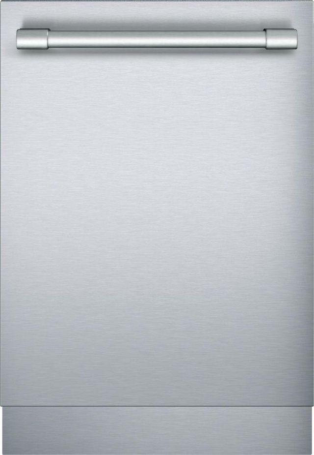 Stock photo of stainless steel Thermador dishwasher.