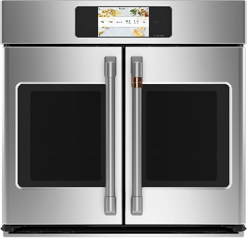 Front view of the Café CTS90FP2NS1 French door oven 