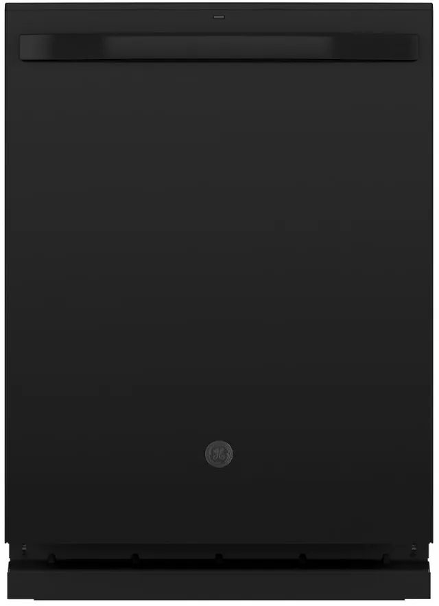 Front view of the GE GDT645SSNSS dishwasher 