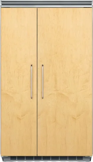 Front view of the Viking FDSB5483 Professional Series built-in refrigerator 