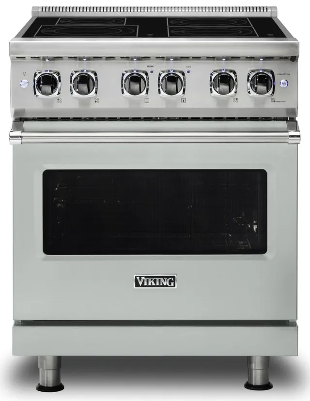Front view of the Viking VIR53014BAG 30” 3 Series induction range 