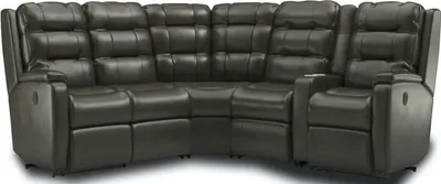 Flexsteel Arlo Black Power Reclining Sectional