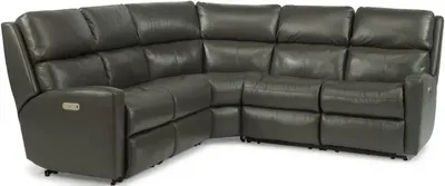 Flexsteel Catalina Black Power Reclining Sectional