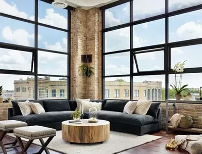 Four Hands Atelier Grant Charcoal Sectional