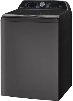 Front view of the GE Profile top load washer