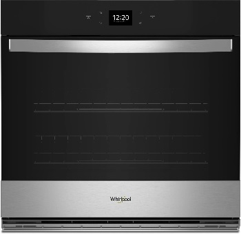 Front view of the Whirlpool WOES5030LZ wall oven 