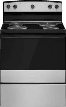 Front view of the Amana ACR4203MNS range 