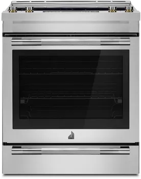 Front view of the JennAir JES1450ML range 