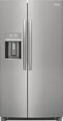 Front view of the Frigidaire Gallery GRSS2652AF side by side refrigerator 