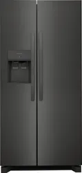 Front view of the Frigidaire FRSS2323AD side by side refrigerator