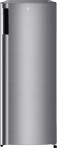 Front view of the LG LROFC0605V upright freezer