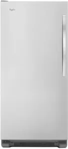 Front view of the Whirlpool WSZ57L18DM upright freezer