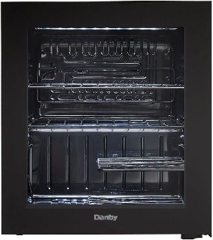 Front view of the Danby DWC018A1BDB wine cooler