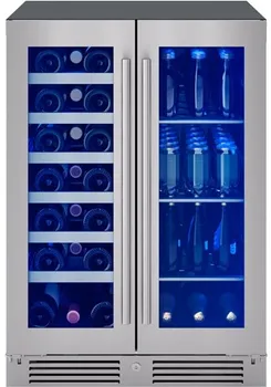 Front view of the Zephyr PRWB24C32CG wine fridge 