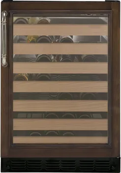 Front view of the Monogram ZDWI240HII wine fridge 